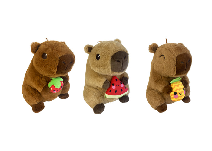 (Mis 8+) CAPIBARA con frutto –  Peluche 60cm 3ass…x4